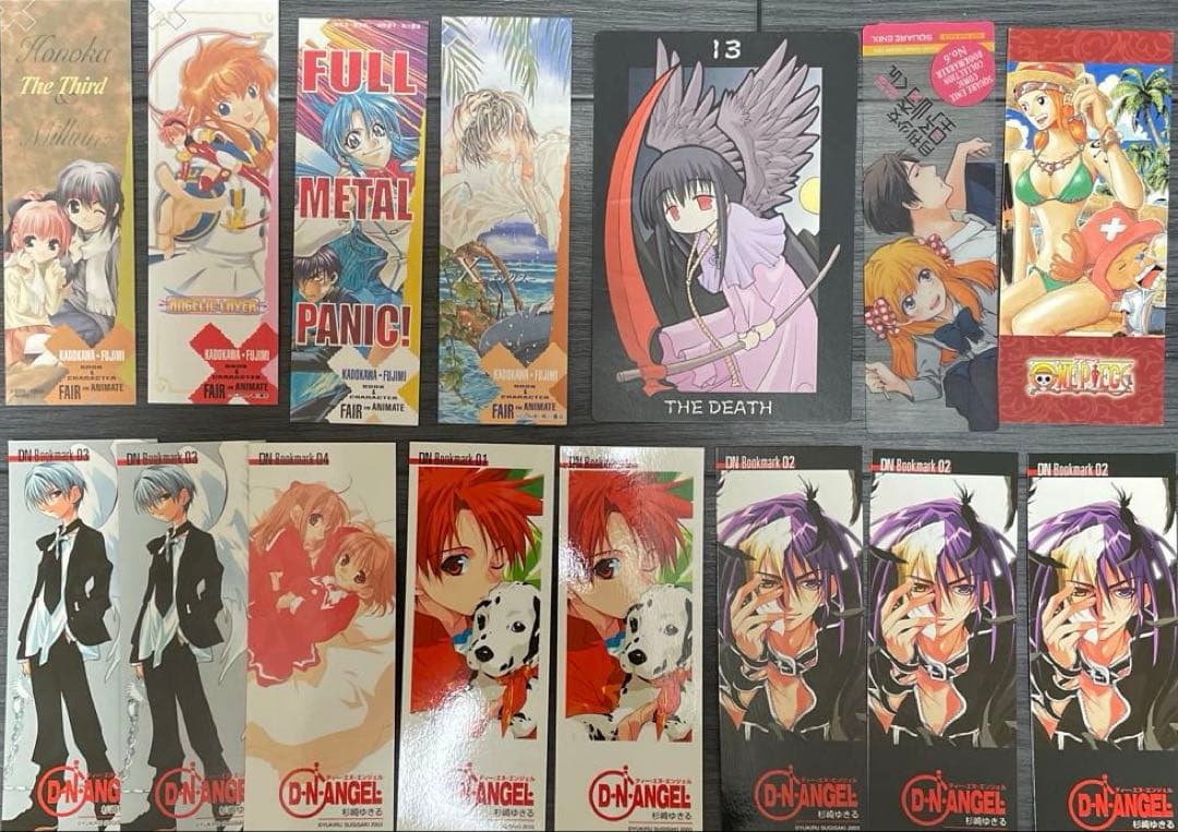 アニメ・マンガ　しおり117枚セット