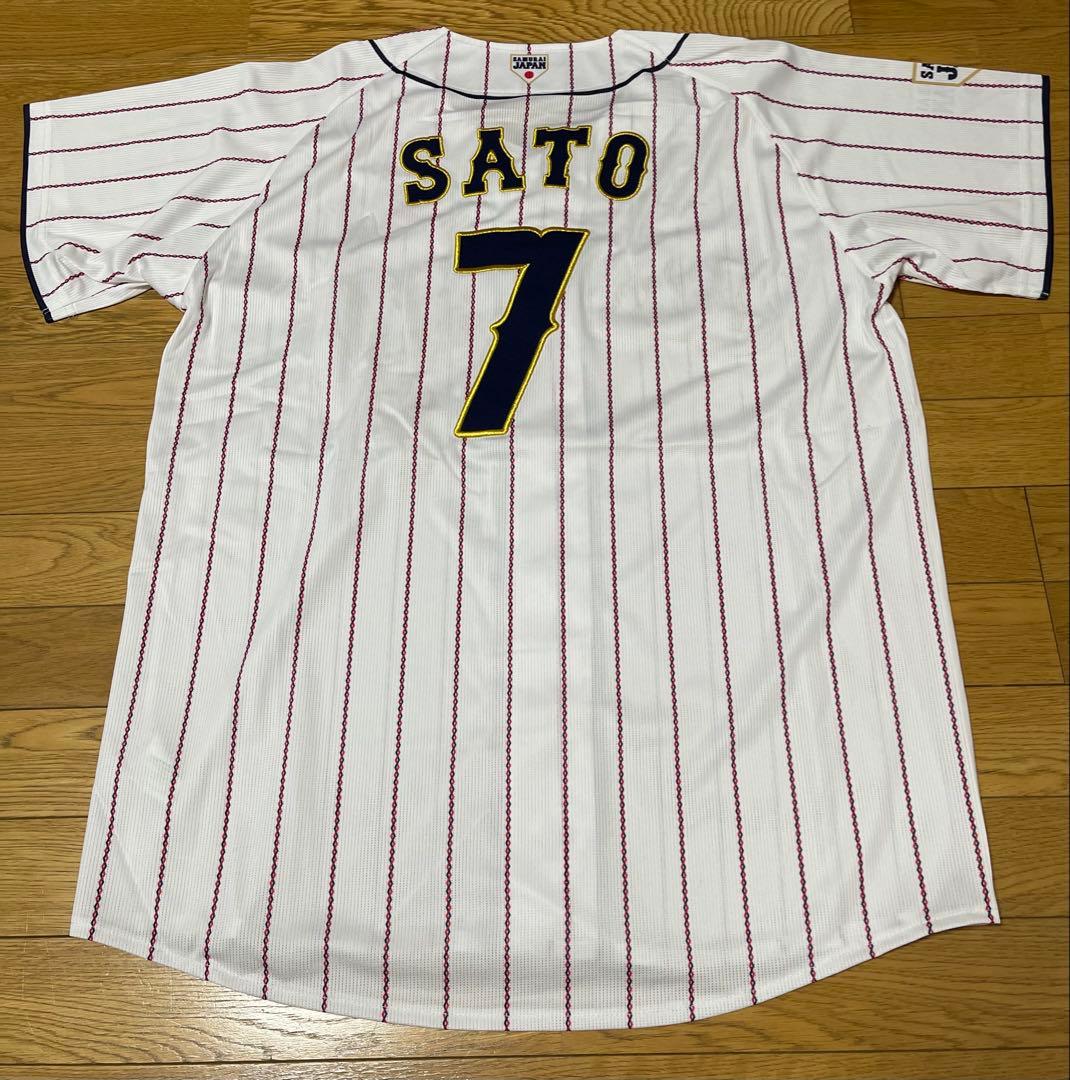 阪神タイガース　佐藤輝明選手　侍ジャパンモデルレプリカユニフォーム　ホーム　O寸