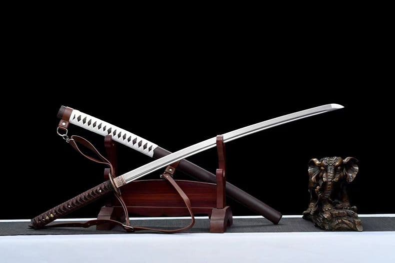 1066-武具 刀装具 日本刀　模造刀 居合刀 武士道 武蔵 鑑賞用 手鍛造打