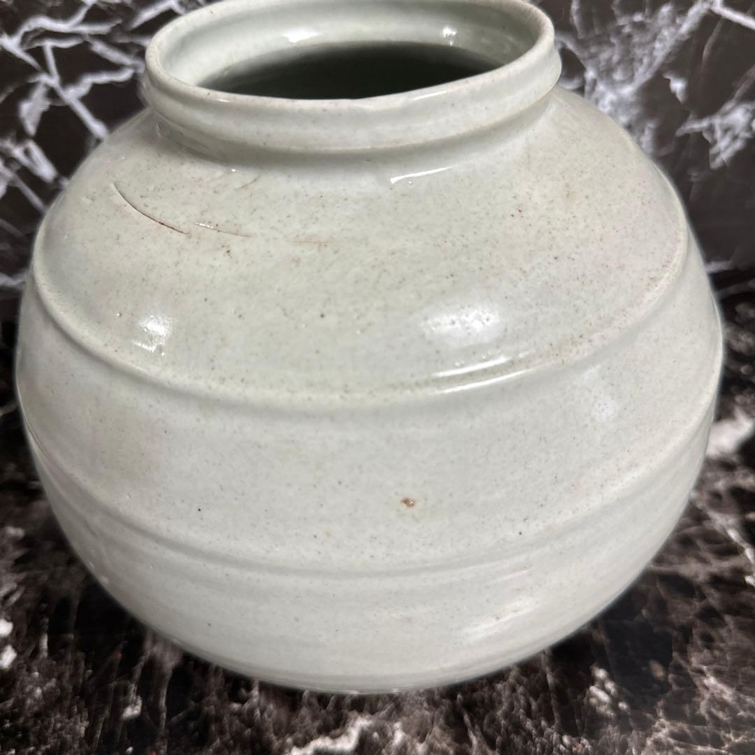 李朝、白磁、壺。