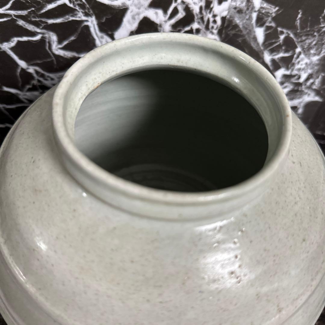 李朝、白磁、壺。