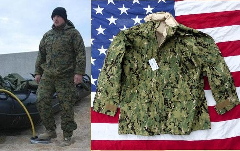 米軍実物　ゴアテックスパーカー　NWU　TYPEIII　AOR2　M-R　398