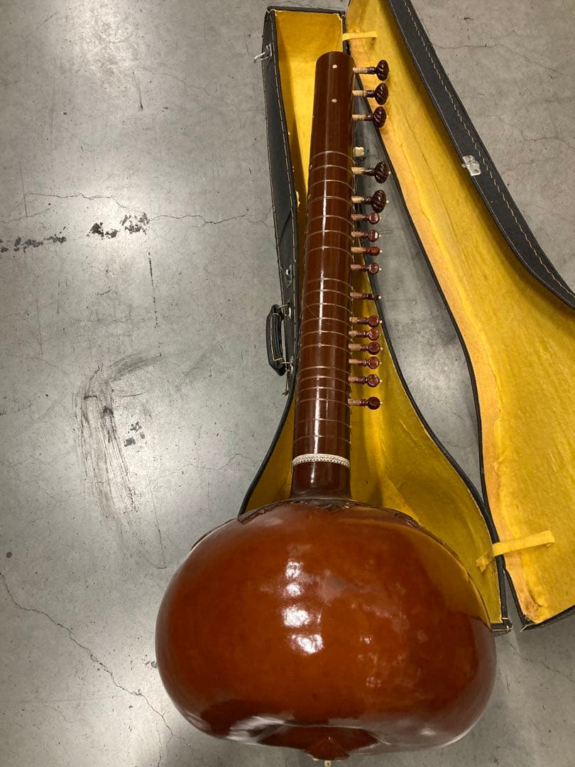 インド 民族楽器 弦楽器 シタール 長さ122cm