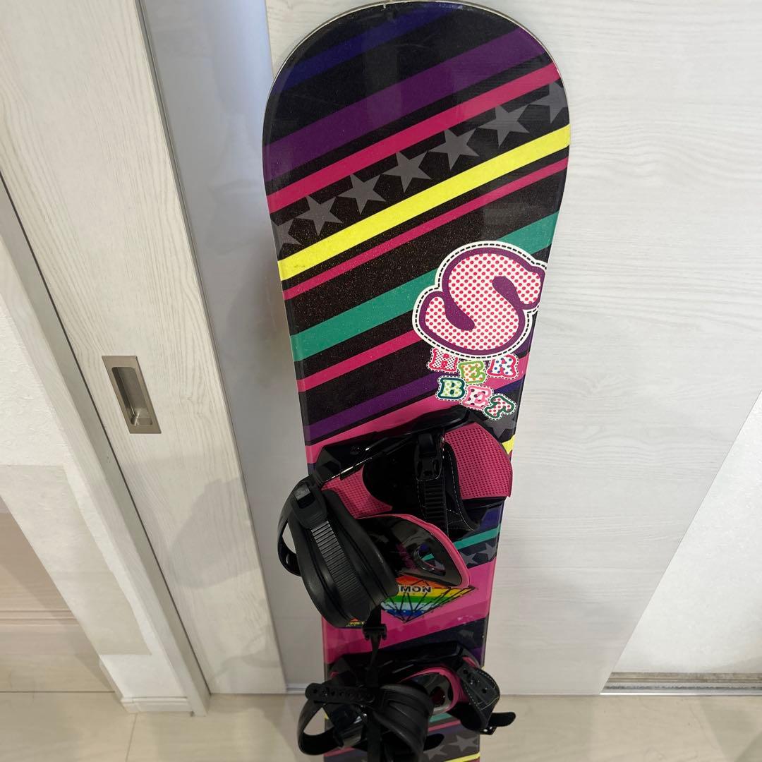 可愛いピンクストライプ♪ レディーススノーボード 143cm