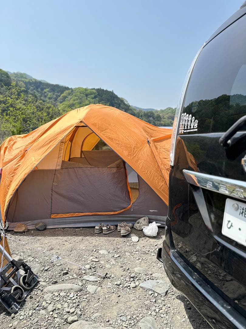 Amazon Basics ドームテント 8人用 オレンジとグレー