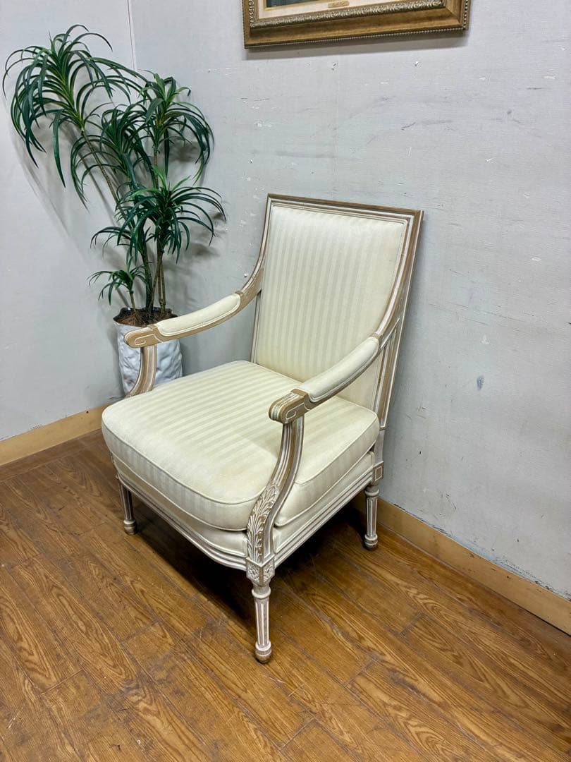 管417☆ フランス製☆ルイ13世☆アンティーク☆アームチェアー