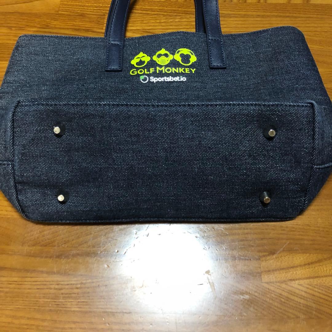 超オシャレ [GOLF MONKEY] ラウンドトートバッグ (デニム調)