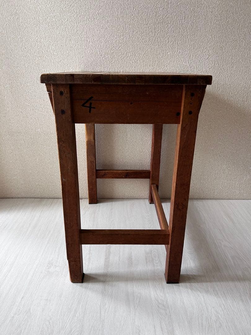 古道具　アンティーク　昭和レトロ　小学校机　机