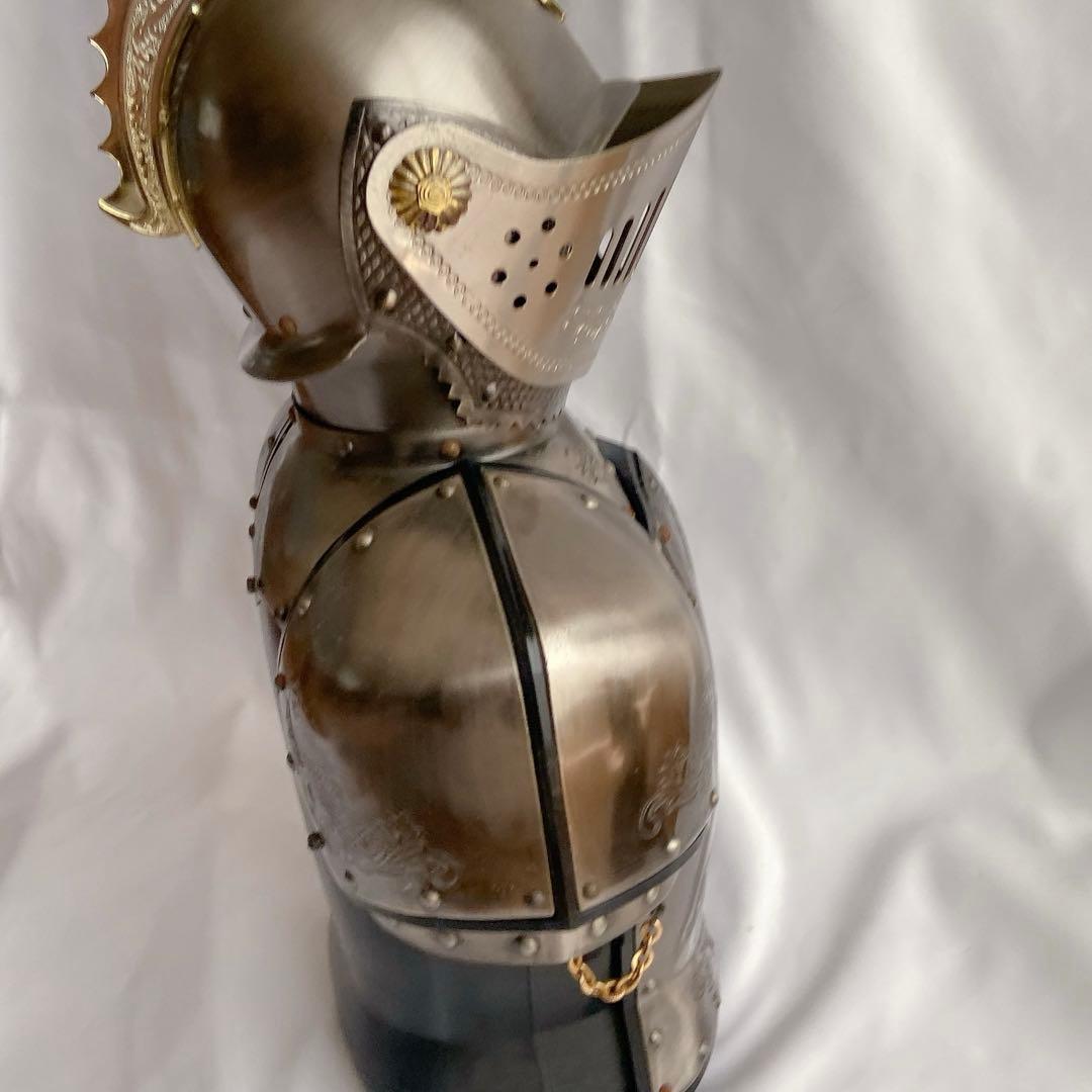 【希少】ヴィンテージ 西洋甲冑 デキャンタ＆ショットグラスセット 騎士昭和レトロ