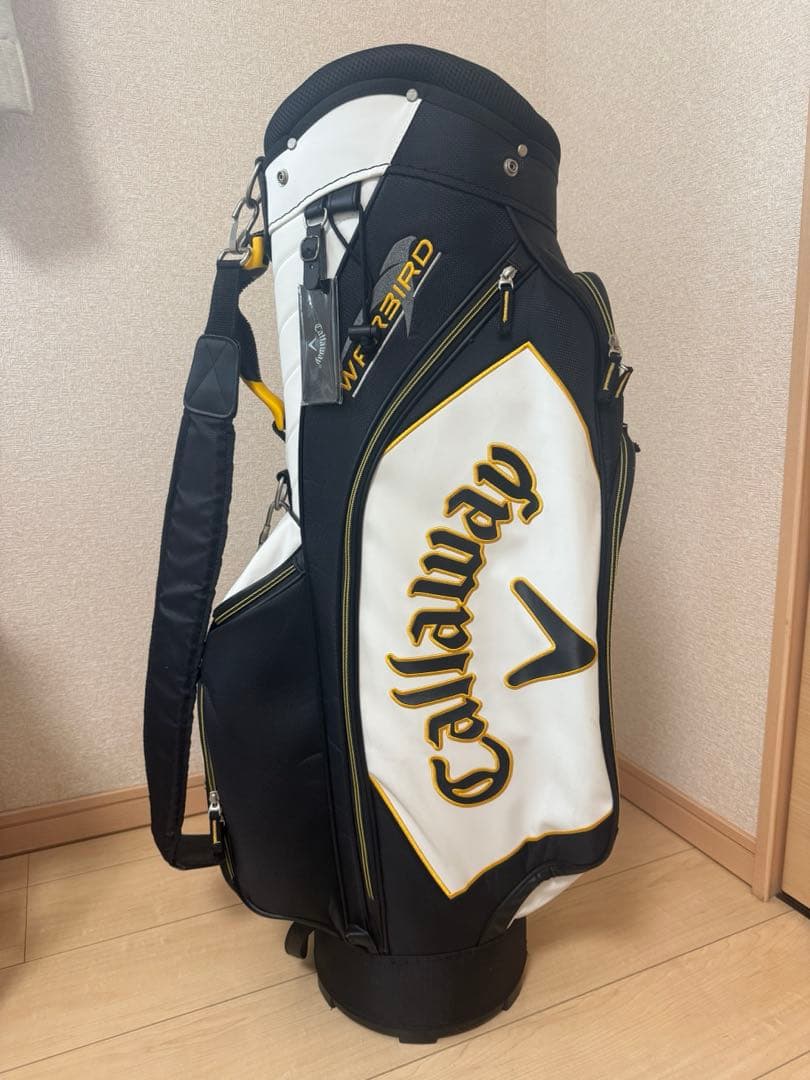 Callaway Warbirdキャディバック　ホワイト/ブラック/イエロー