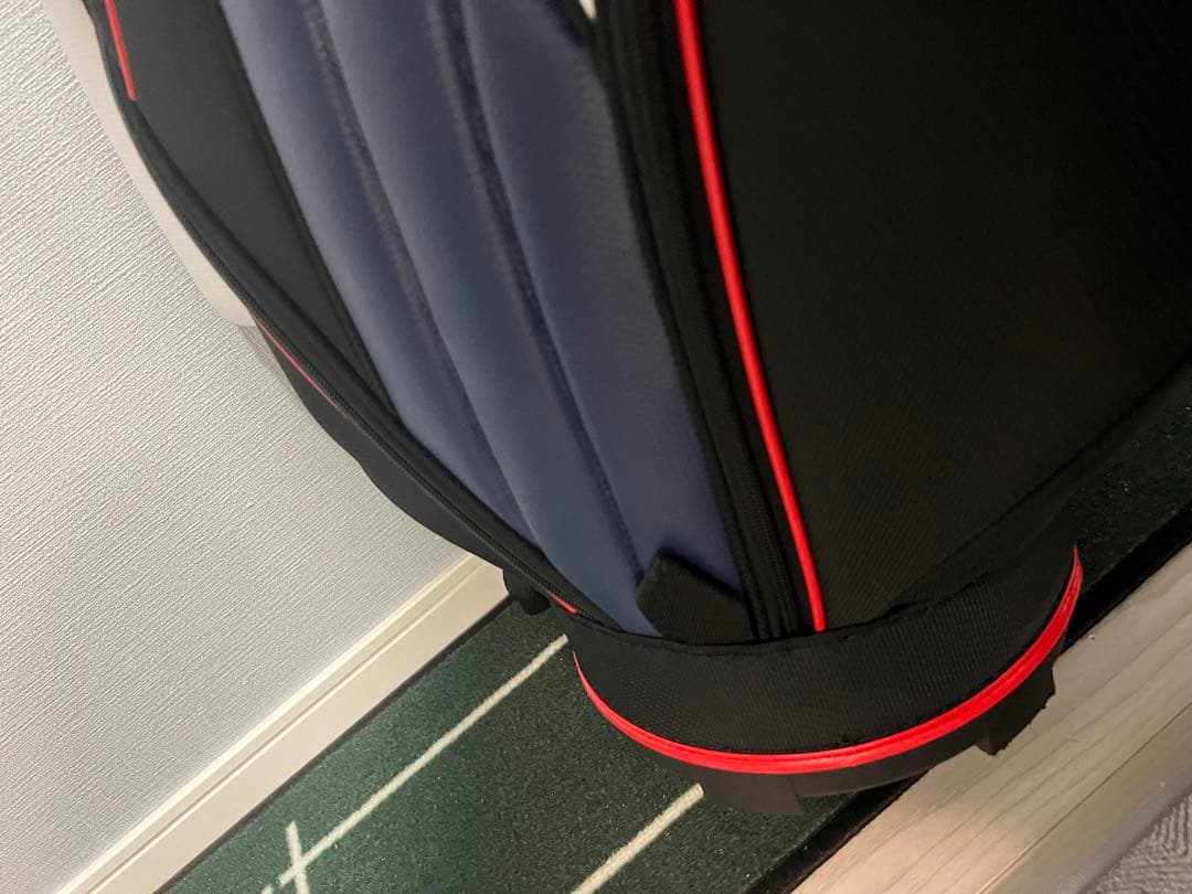 adidas キャディバッグ ホワイト ネイビー