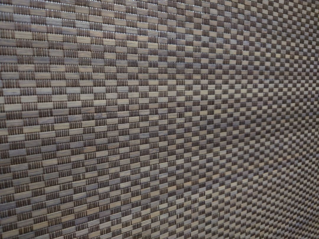 衝立　間仕切り　 木製 　竹簾パーテーション衝立　枯茶色仕上げフレーム　茶竹①