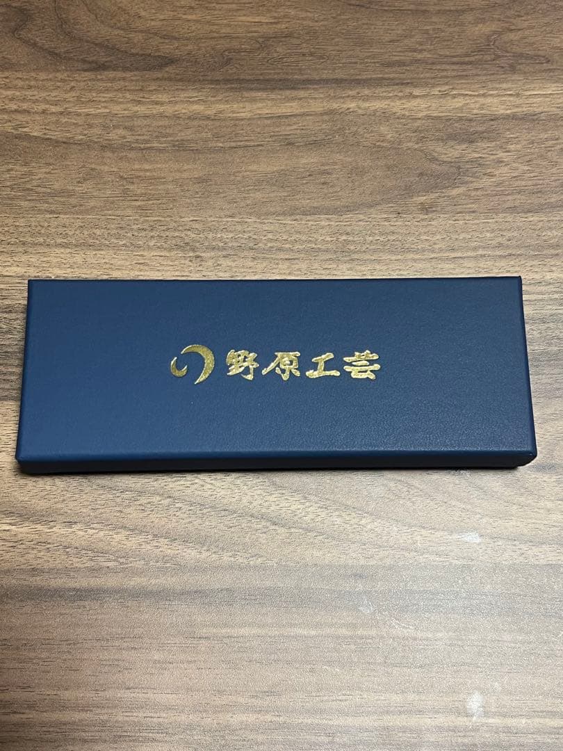 新品未使用 野原工芸 黒柿 ボールペン ゴールド