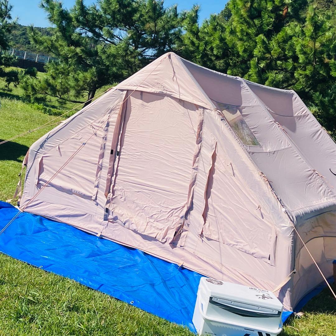 TOMOUNT インフレータブルテント エアーテント 300Dロッジ型 4~6人