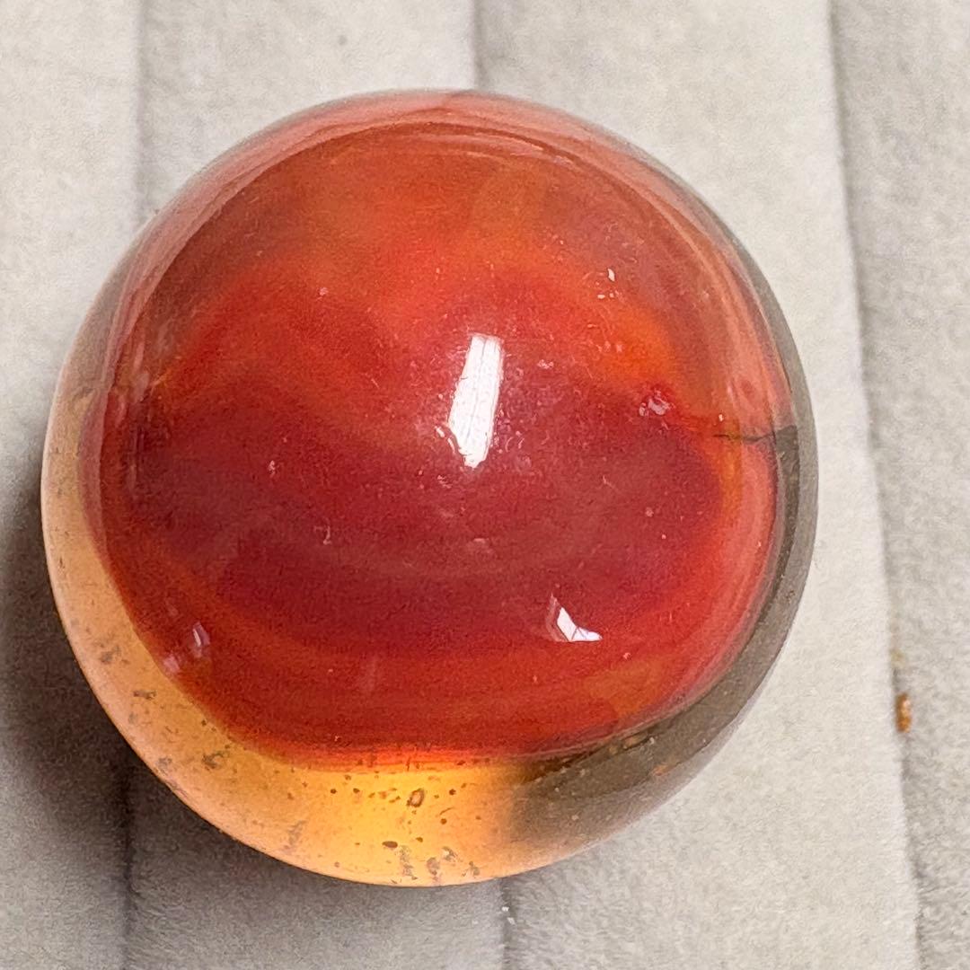 大粒 ウランガラス ビー玉 ディプレッショングラス マーブル 難あり 汚れあり