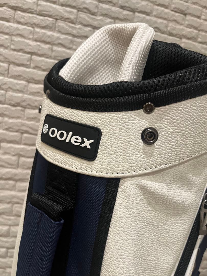 新品未使用　14分割　GOOLEX ゴルフバッグ ホワイト/ネイビー