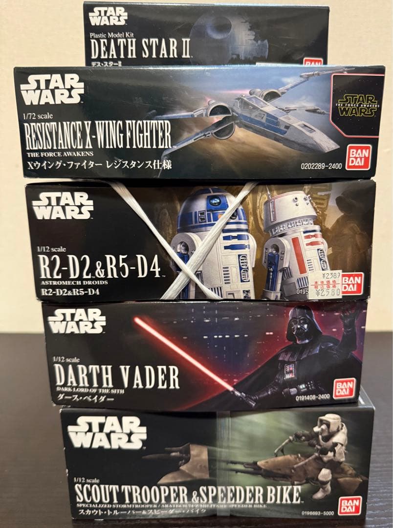 バンダイ スターウォーズ　プラモデル5種まとめ売り