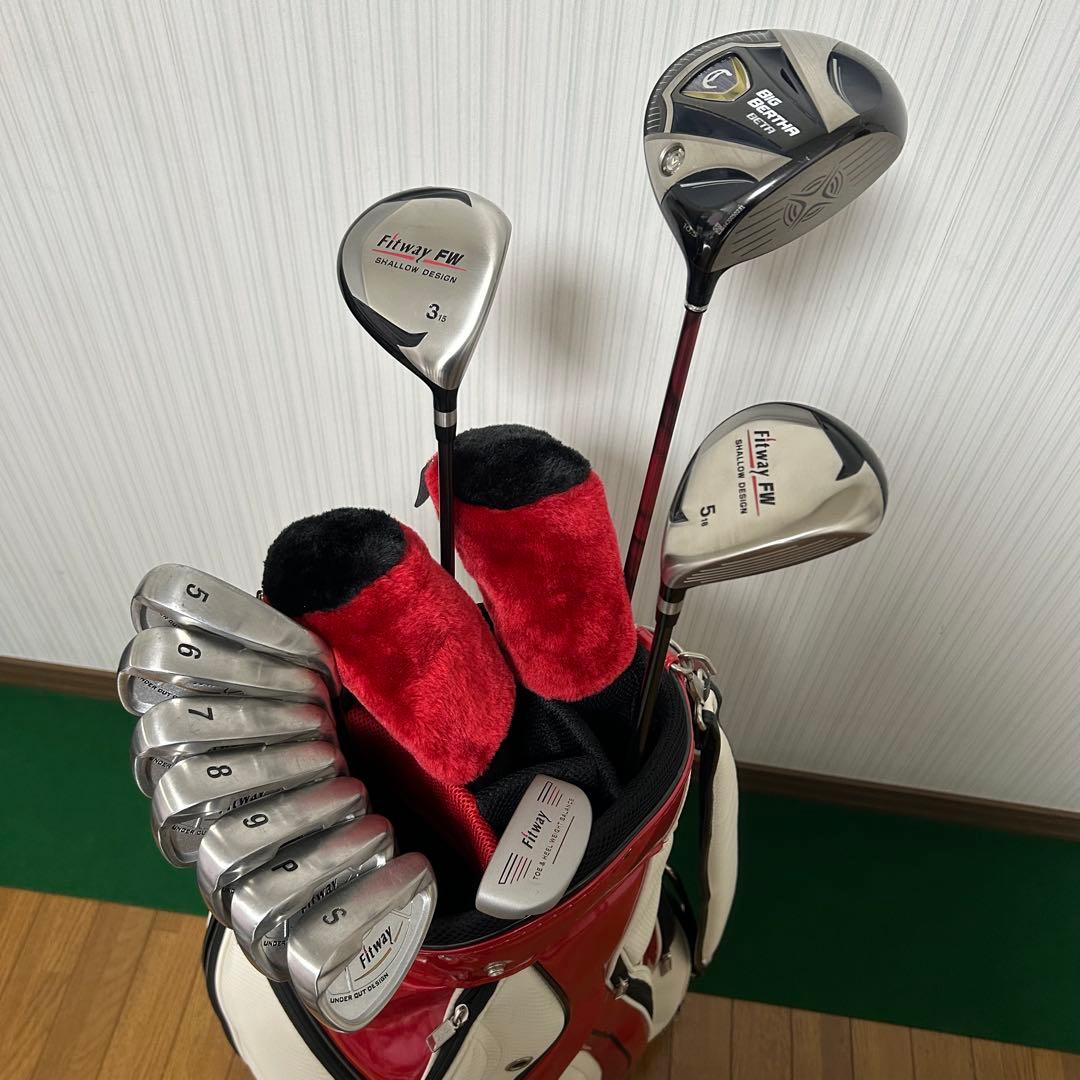良品 キャロウェイ ビッグバーサ フィットウェイ メンズ ゴルフクラブ セット