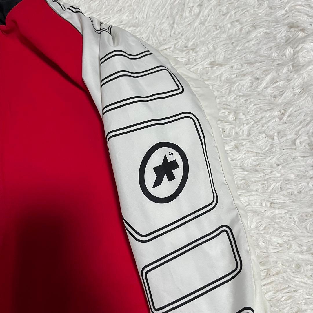 人気モデル アソス assos サイクリング SHAQ ジャケット 赤 白