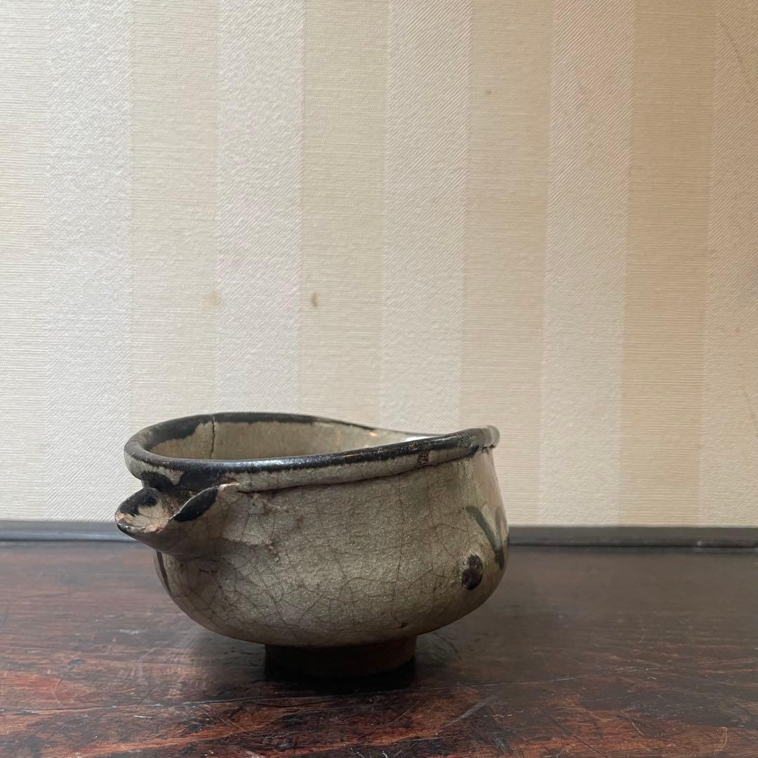 江戸期 絵唐津 片口 古唐津 酒器徳利