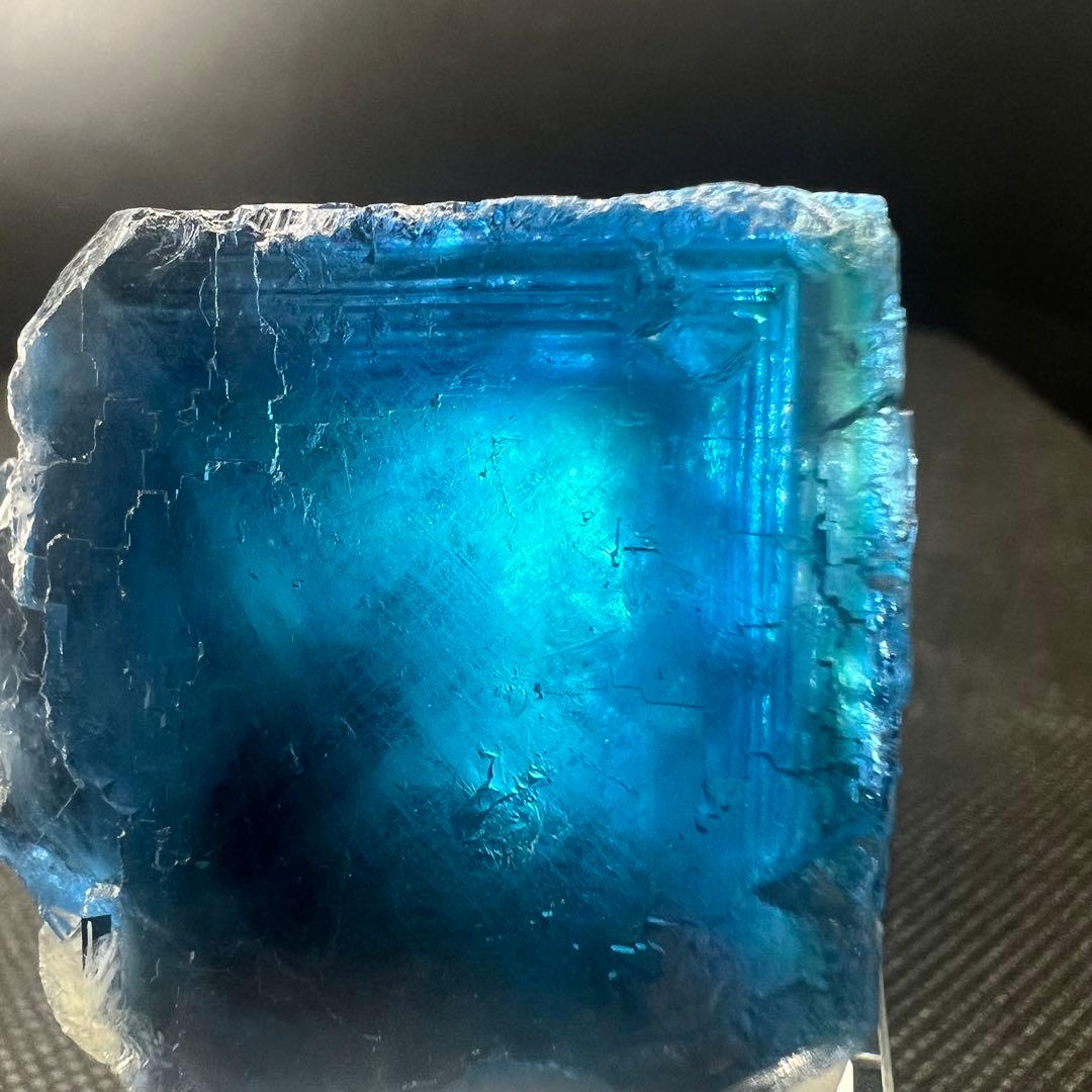 ヤオガンシャン　「ナイルブルー」ウィンドウ　「コバルトブルー」フローライト