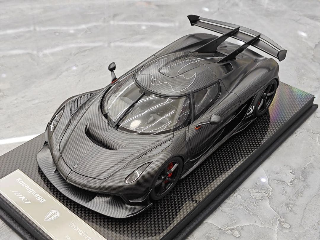 新品 FrontiArt 1/18 ケーニグセグ jesko ブラックカーボン
