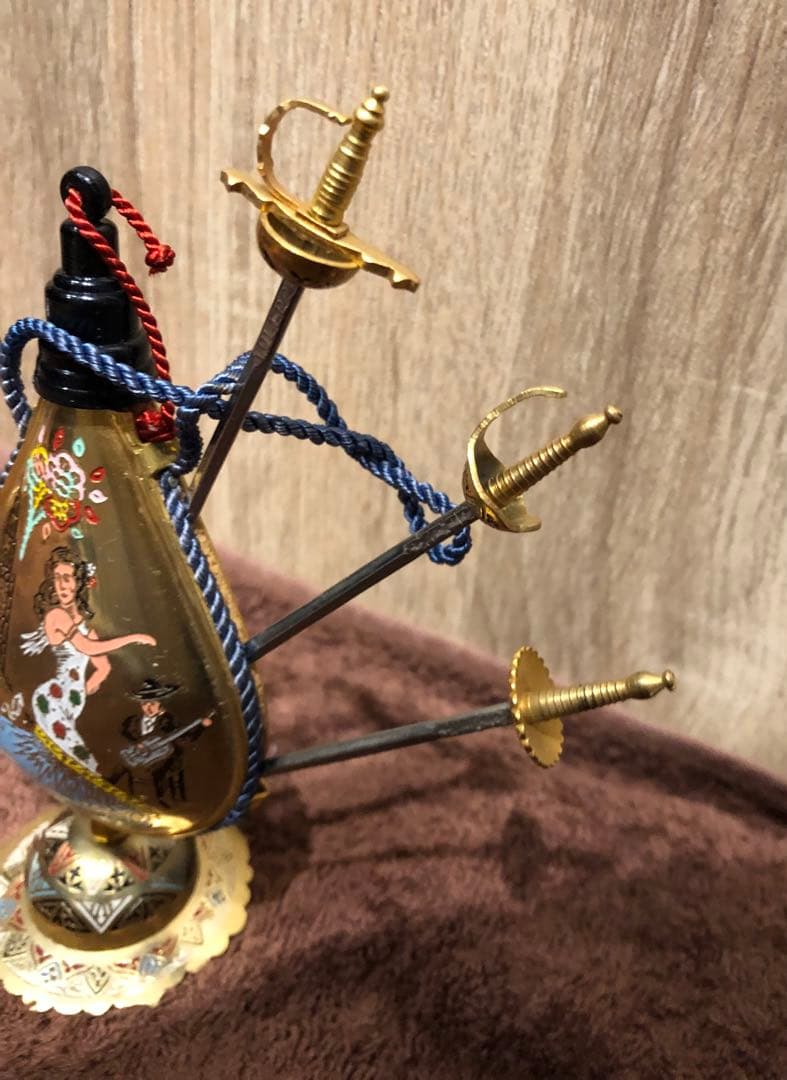 ヴィンテージ スペイン トレド ソード カクテルスティック ピック　踊り子