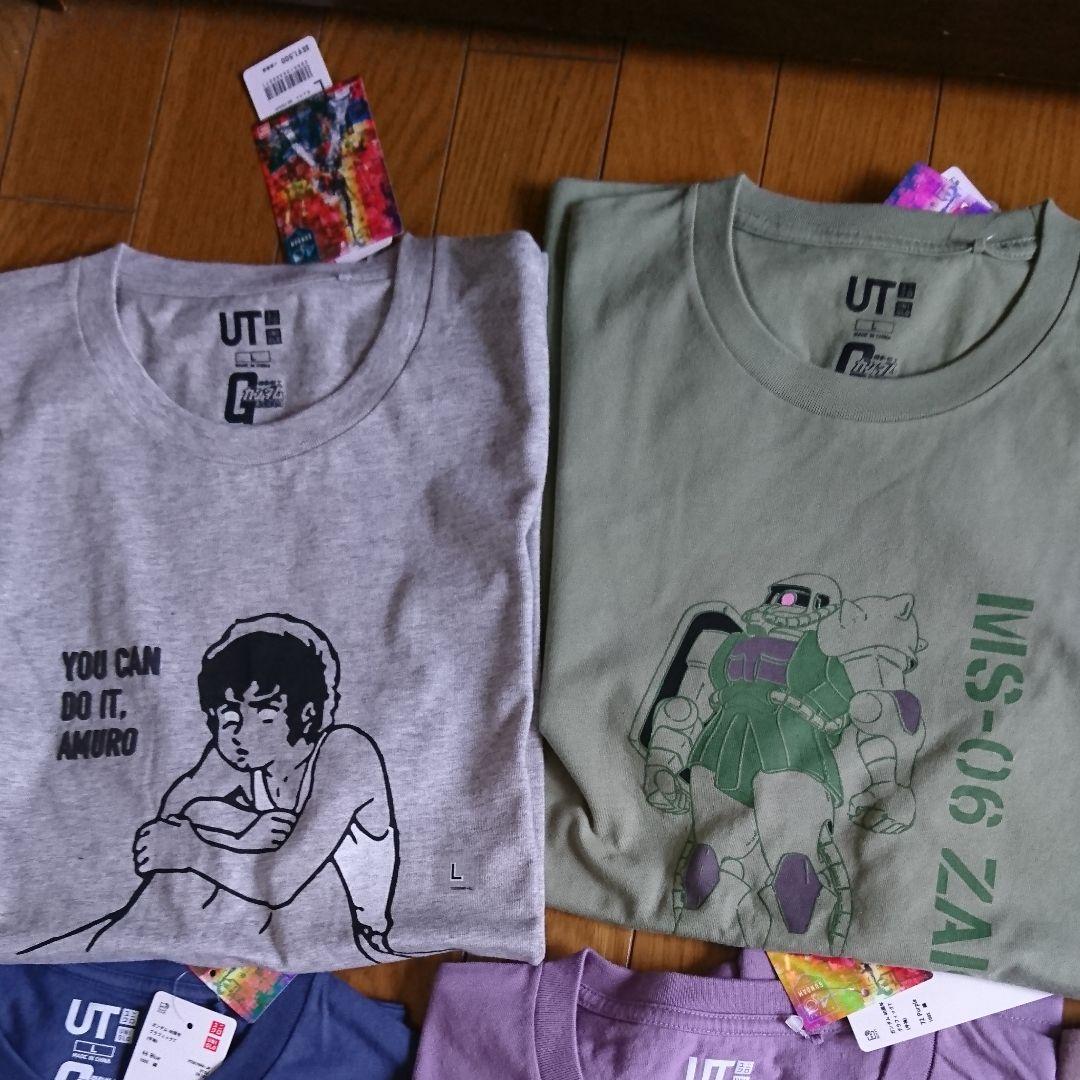 新品 ガンダム ユニクロ コラボ プラモデル Tシャツ 7枚 セット
