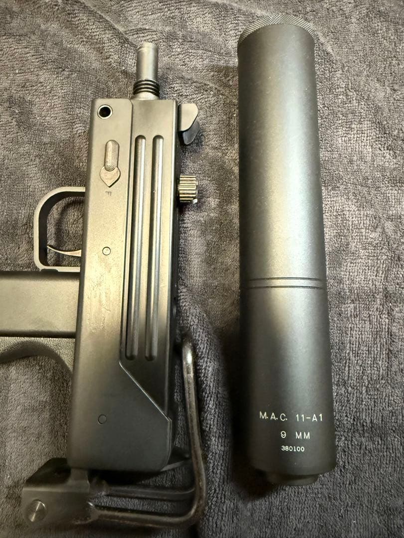 KSC M11A1 ABS ガスブロ ビッグサイレンサ付き ガスガン マシンガン