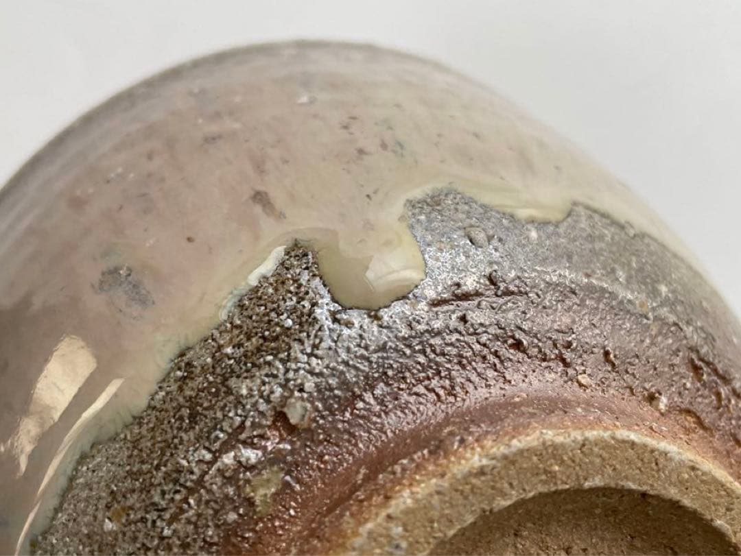 陶芸家　十四代　中里太郎右衛門　斑唐津茶盌　茶碗　抹茶碗　共箱　茶道具