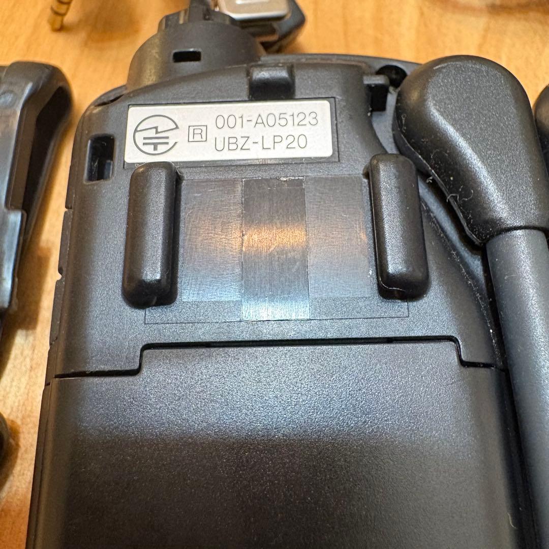 KENWOOD UBZ-LP20 トランシーバー イヤホン付き　3台　電池式