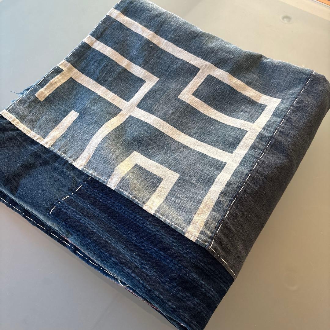 藍染　古布　ボロ　タペストリー