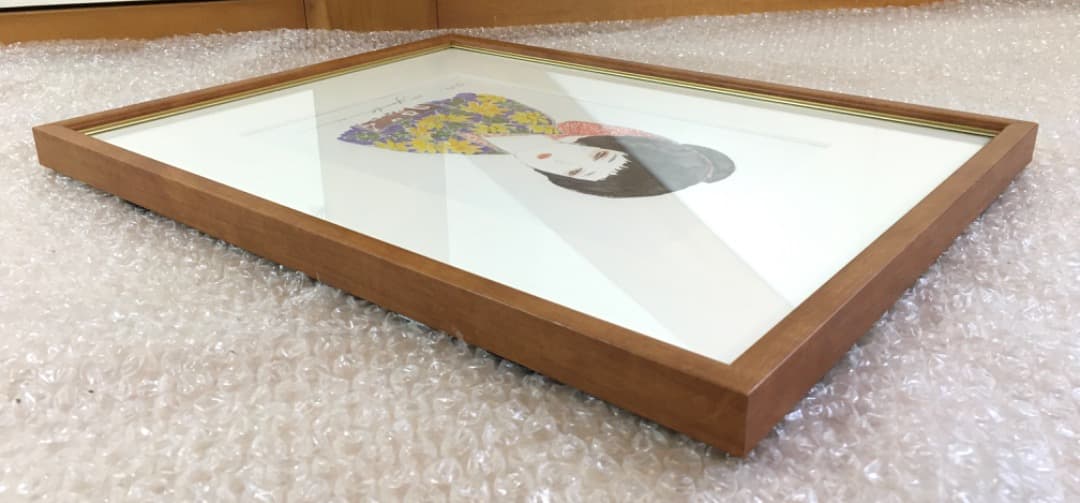 ○ 米倉斉加年「秋を待つ少女」 3/250 印刷作品　直筆サイン 真作