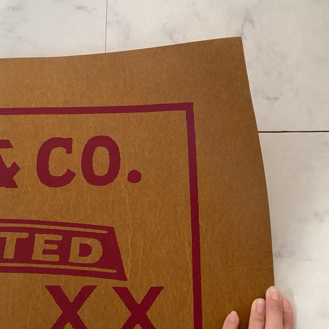 レトロ ビンテージ 特大紙パッチポスター levis 501 非売品