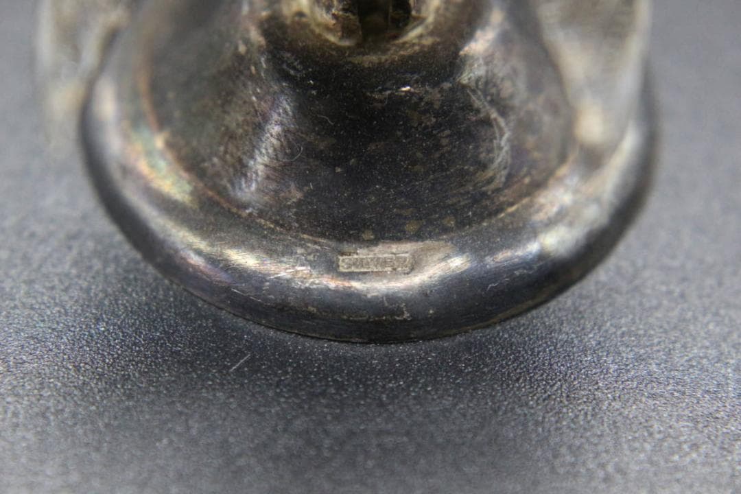 カードスタンド アンティーク 鳥 シルバー 7個セット カードクリップ 銀製