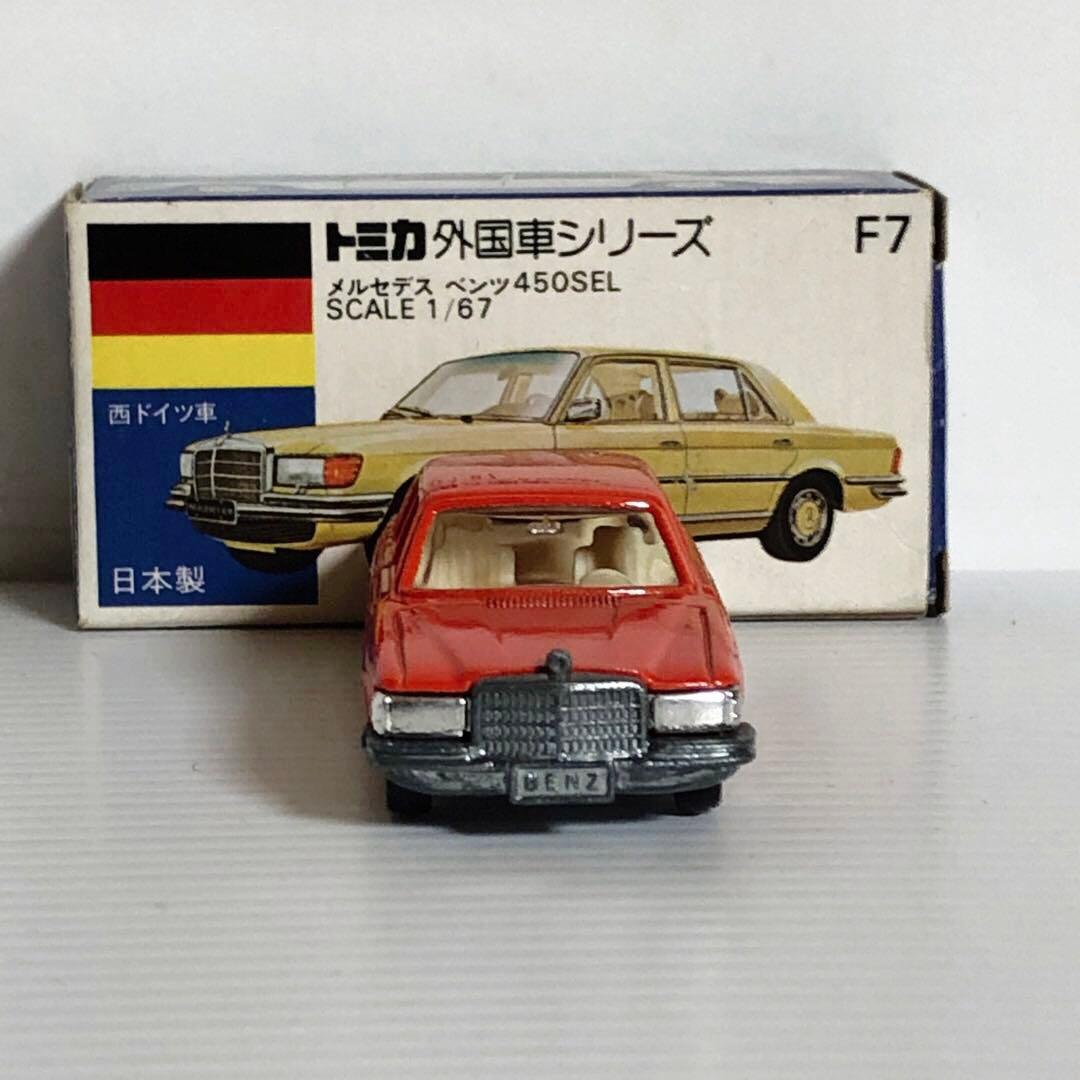 トミカ(1977ギフト) F7-1-2 メルセデス ベンツ 450SEL 朱色