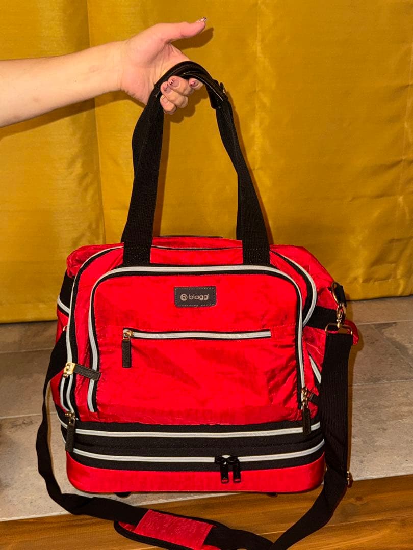 biaggi 旅行用バッグ 赤 紫 2色セット　未使用