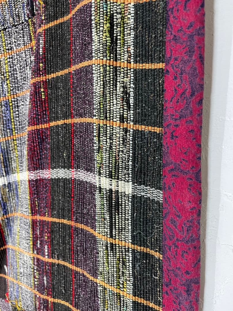 Japan antique 裂織 古布 ラグ カーペット こたつ上掛け 布団