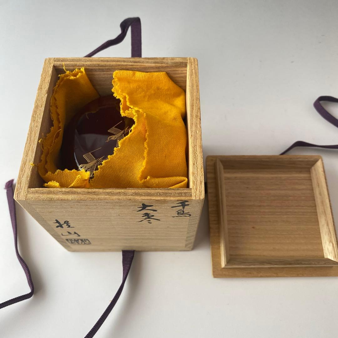 ◆輪島塗 大棗 千鳥 平野桂山 茶道具 美品