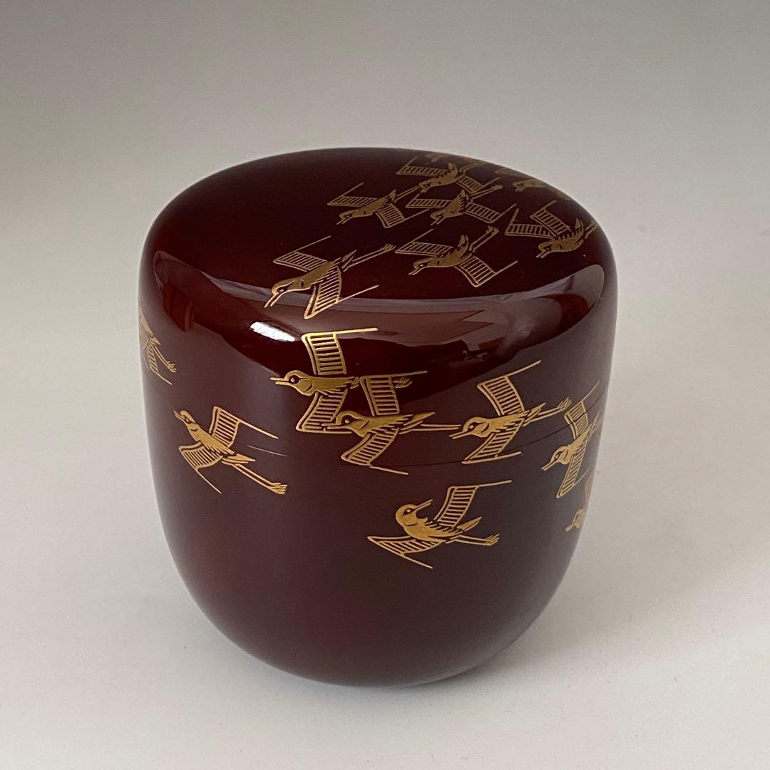 ◆輪島塗 大棗 千鳥 平野桂山 茶道具 美品