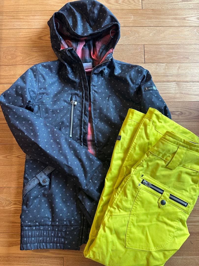 RIDE 上下セット スノーボードウェア　スキーウェア  XSサイズ