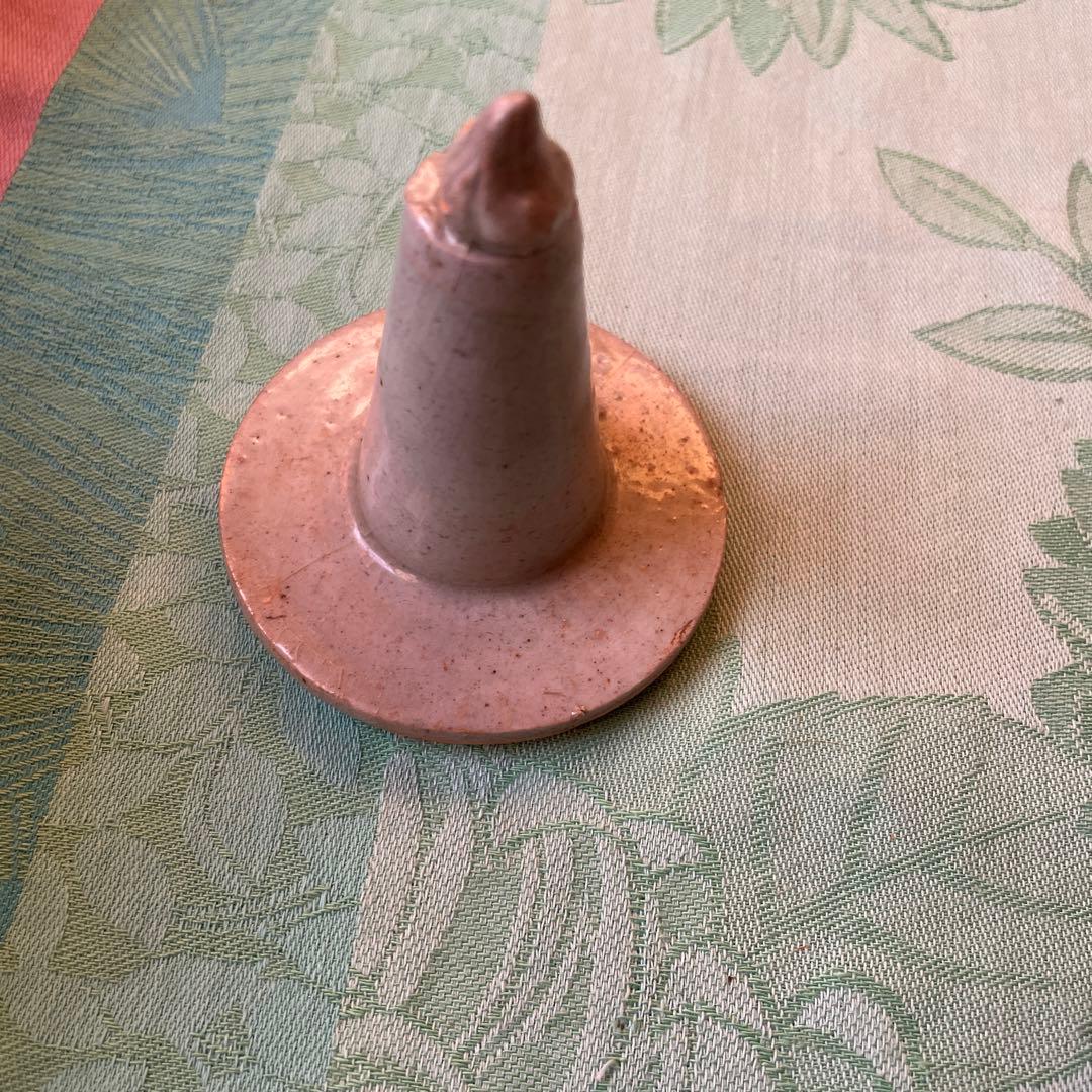 日月壺　蓋付き 白磁　発掘品　中国古阮 陶器の花瓶と鳥型