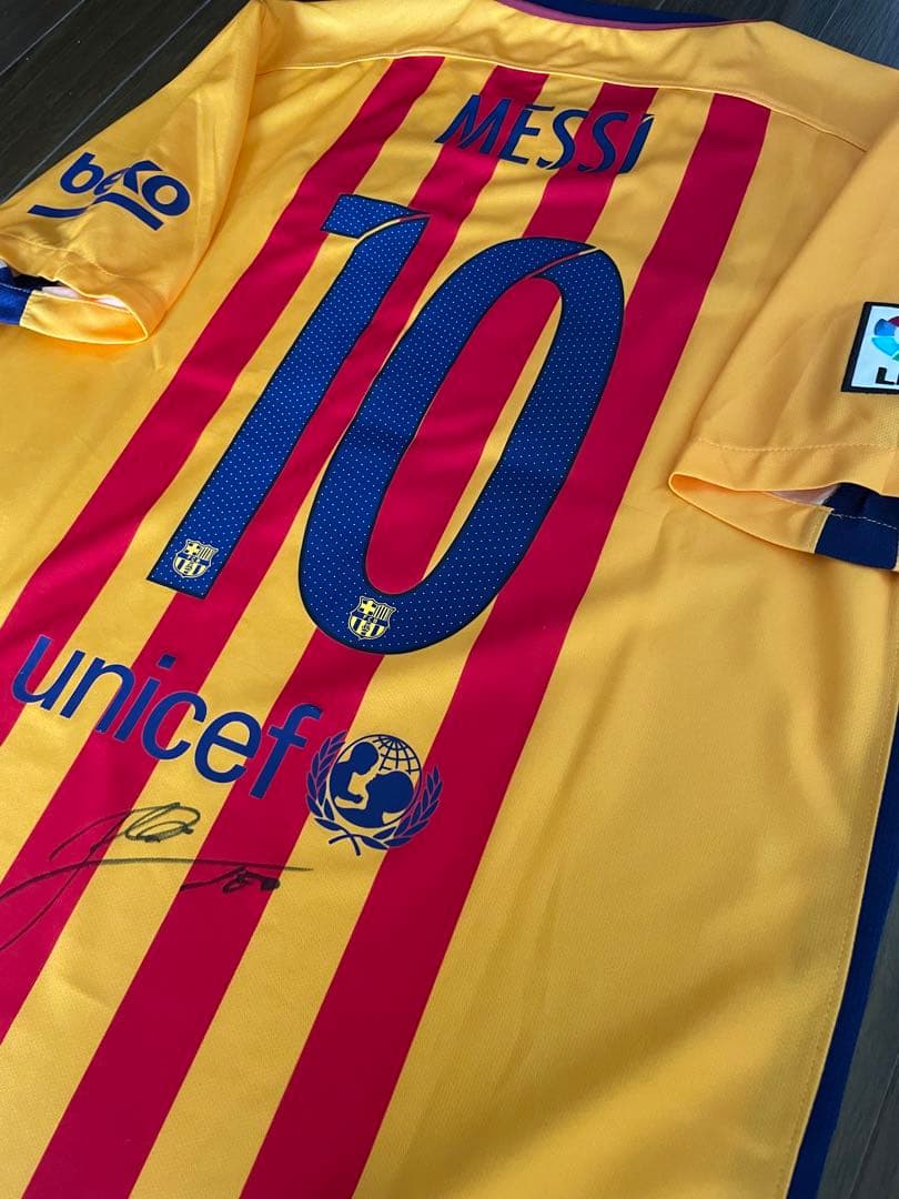 リオネル メッシ バルセロナ 直筆サイン入り ユニフォーム アルゼンチン代表