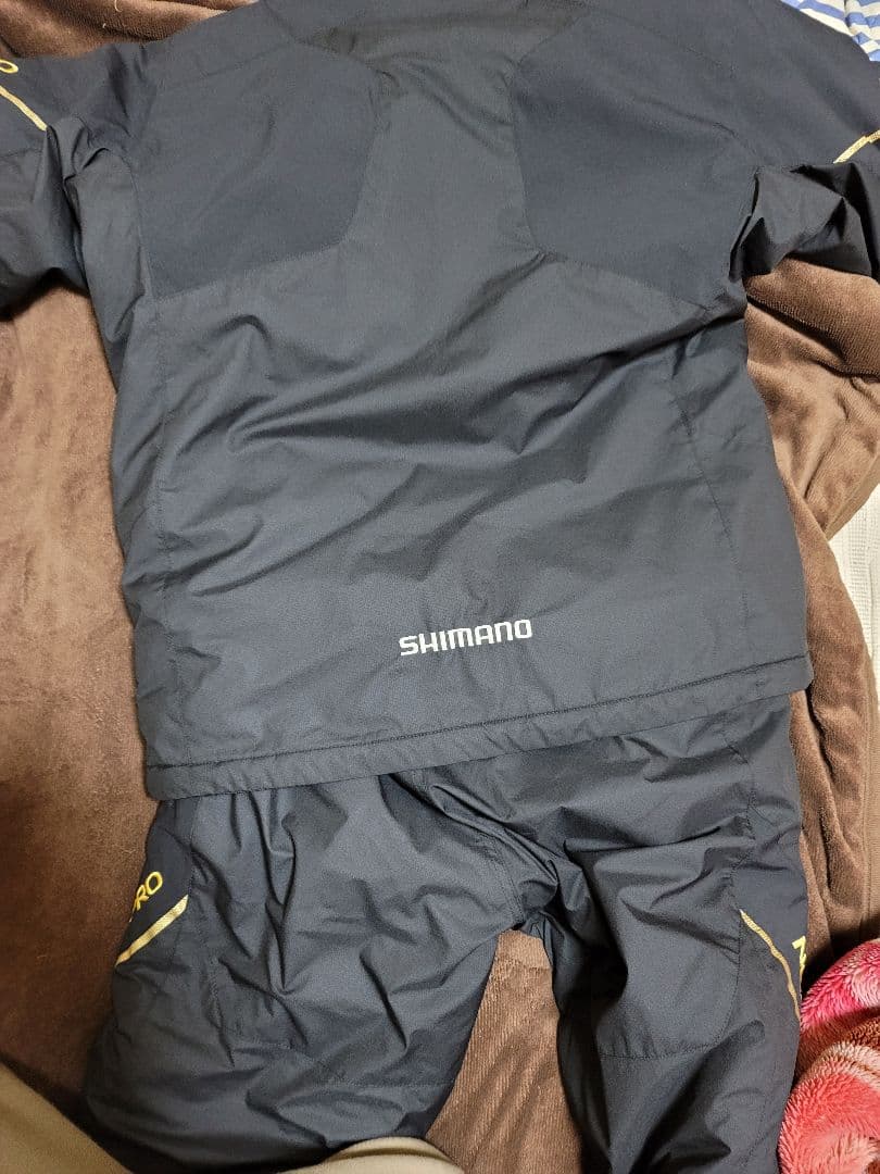 SHIMANO フィッシングスーツ ブラック 上下セット