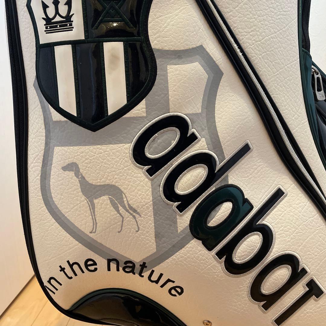 adabat キャディバッグ ホワイト×グリーン