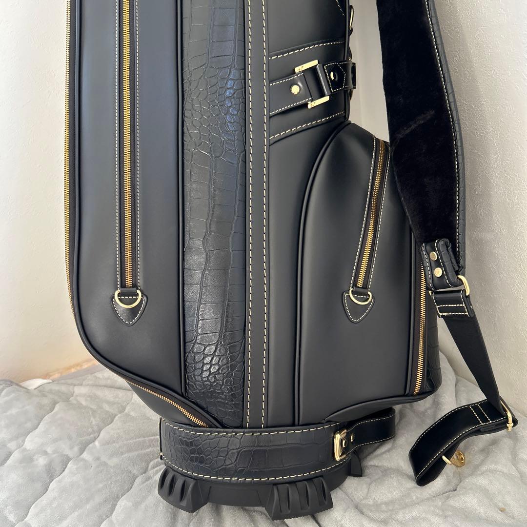 【新品】MAJESTY ゴルフバッグ キャディバッグ 黒