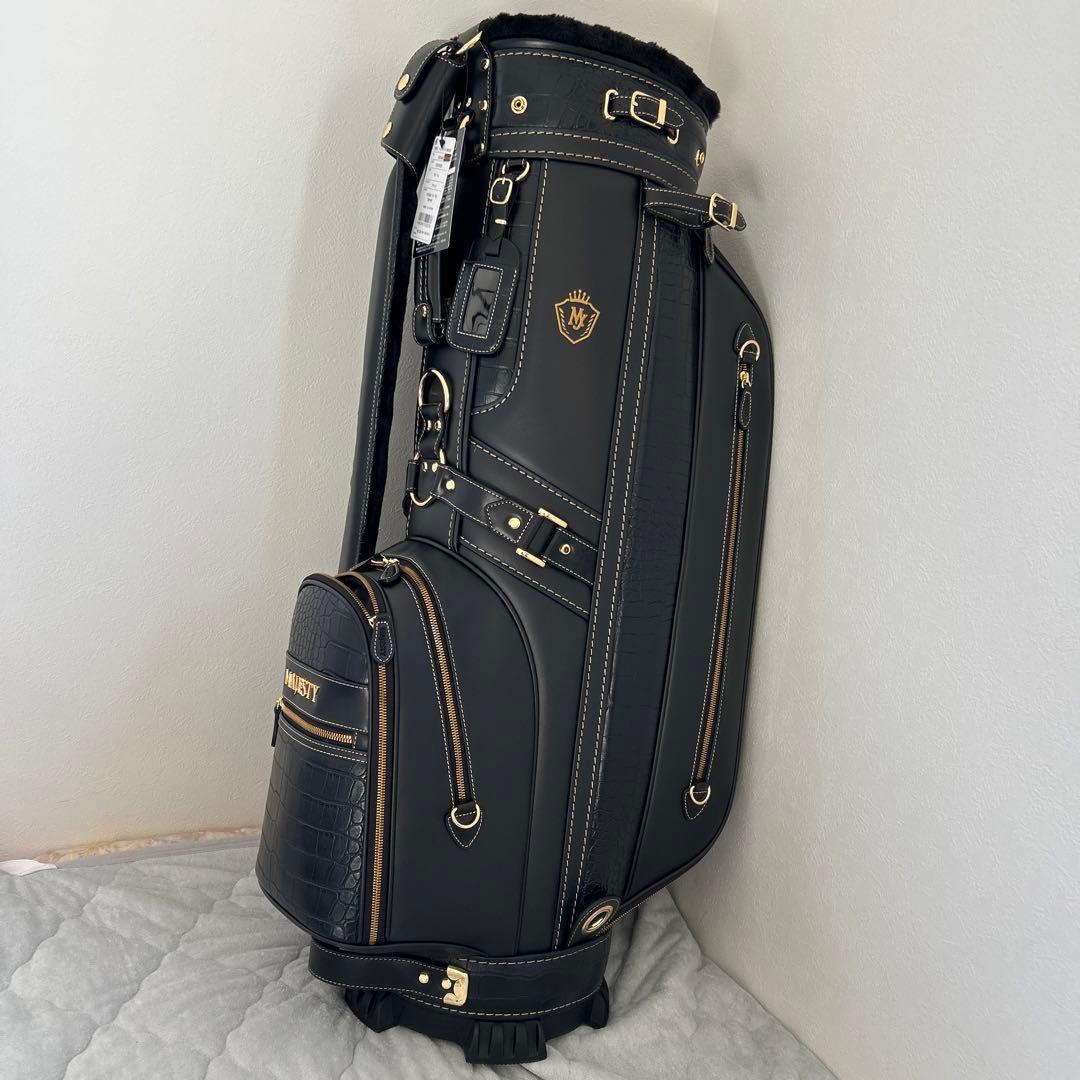 【新品】MAJESTY ゴルフバッグ キャディバッグ 黒