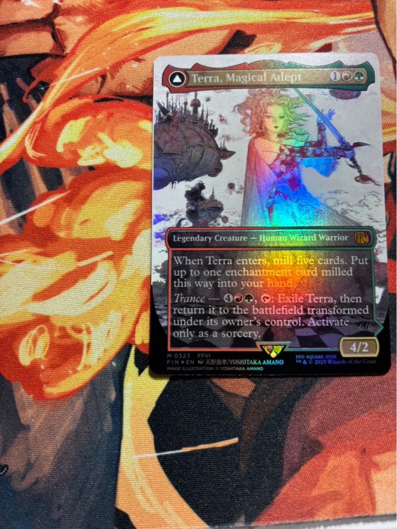 魔導戦士、ティナ　幻獣の血を引く少女、ティナ　ボーダーレス　天野喜孝