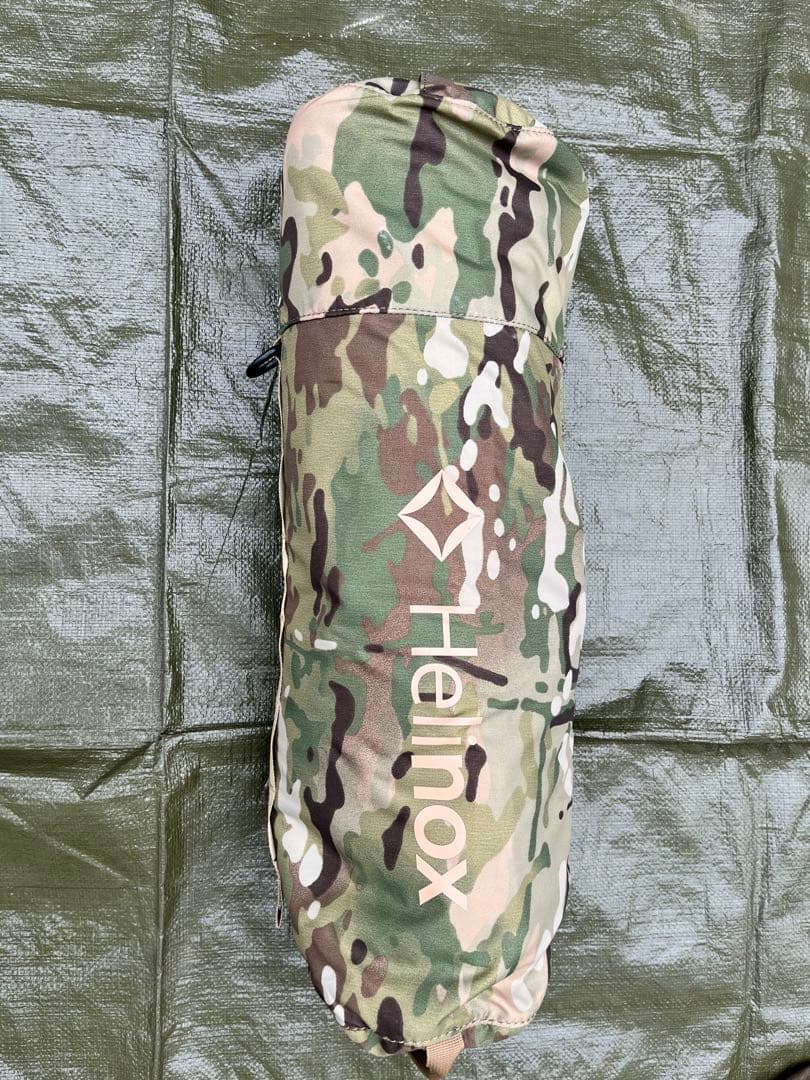 【ほぼ未使用】ヘリノックス サバンナチェア カモ柄 チェアカバー、脚カバー付き