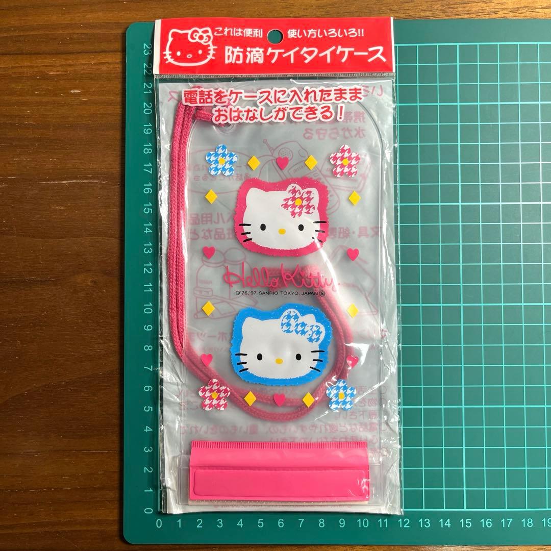 サンリオ　キティ　カオハナ　防滴携帯ケース 1997年製　新品未使用